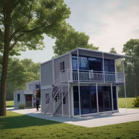 Casa Contenedor Modular de Acero de 20 pies con Certificación CE, Diseño Moderno, Forma Rectangular, Casa/Villa/Hotel Prefabricada
