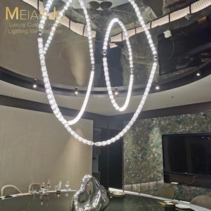 Zhongshan Premium Indoor Hotel Home Iluminação Moderna Acrílico K9 Lustre De Vidro De Vinho De Cristal Premium Pendurado Luminárias Da Lâmpada - Product Image 1