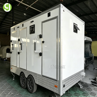 Toilettes mobiles d'extérieur portables d'occasion Goeasy à prix d'usine, remorque sanitaire à vendre