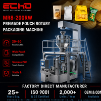 Machine d'emballage automatique ECHO Rotary pour sachets préformés, remplissage et scellage pour les chips de pommes de terre