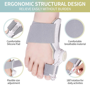 Corrector de Juanetes con Ajuste Giratorio y Forro de PC, Estructura de Soporte Ergonómica, Tres Inserciones Removibles para Reajuste - Product Image 2
