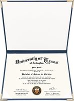Protège-certificats en cuir PU vierge pour diplômes de remise des diplômes