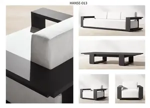 Ensemble moderne <span class=keywords><strong>de</strong></span> salle à manger d'extérieur <span class=keywords><strong>en</strong></span> aluminium <span class=keywords><strong>de</strong></span> 9 pièces d'usine comprenant une <span class=keywords><strong>table</strong></span> <span class=keywords><strong>extensible</strong></span> et un dessus <span class=keywords><strong>en</strong></span> céramique pour les meubles <span class=keywords><strong>de</strong></span> patio <span class=keywords><strong>de</strong></span> <span class=keywords><strong>jardin</strong></span> - Product Image 5