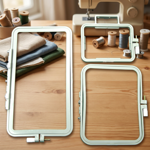 Juego de aros de bordado de plástico AA0057, herramientas manuales duraderas de estilo simple para uso en manualidades de bordado - Product Image 3