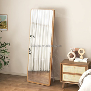 Tùy Chỉnh Lớn Gỗ Đóng Khung Gương Đầy Đủ Chiều Dài Dài Cơ Thể Mặc Quần Áo Tường Gương Cho Phòng Khách Trang Trí Nội Thất - Product Image 3