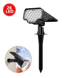 Lámpara Solar IP65 para Exteriores, 26 LED, Luces Solares para Cercas de Jardín, Luces Portátiles Impermeables, Foco Solar para Jardín - Product Image 1