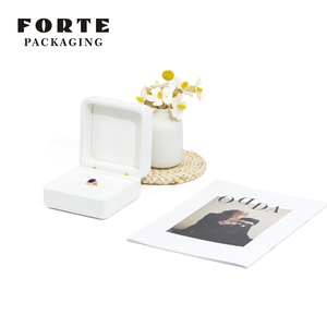 FORTE Jewelry <b>Gift</b> Set Ear Ring Large square Suede Jewellery Packaging <b>Boxes</b> for <b>Earrings</b> Rings Supplies for Jewelry - Product Image 3