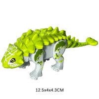 Juguete de Construcción de Dinosaurios Jurásicos Pequeños, Bloques de Construcción de Plástico ABS Ecológicos para Unisex, Bloques de Anquilosaurio