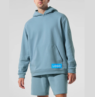 Ensemble de survêtement unisexe de haute qualité personnalisé pour hommes, sweat-shirt et short en coton éponge 380g, imprimé à l'écran, streetwear de printemps