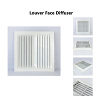 Diffuseur d'air carré en aluminium pour système CVC moderne, à deux voies, avec installation facile et taille personnalisée