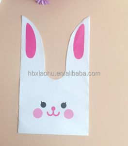 Cấp thực phẩm nhựa dài tai thỏ đứng lên túi nướng gói nhỏ Dim Sum bông tuyết sắc nét niềm vui kẹo Biscuit bao bì - Product Image 1