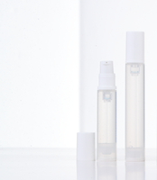 Flacon cosmétique vide en plastique avec pompe sans air, mini conteneur de voyage pour liquides, 10 ml, 15 ml