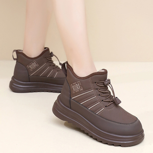 2025 Inverno Novas Mulheres Sapatos Moda Versátil Slip-On Impermeável Non-Slip Botas de Neve Quente - Product Image 4