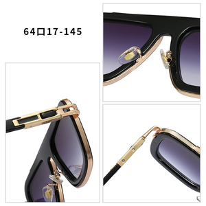 <span class=keywords><strong>Gafas</strong></span> clásicas de Metal de lujo 2025, <span class=keywords><strong>gafas</strong></span> de sol cuadradas con logotipo personalizado, <span class=keywords><strong>gafas</strong></span> de sol clásicas con degradado Vintage para hombres y mujeres - Product Image 4