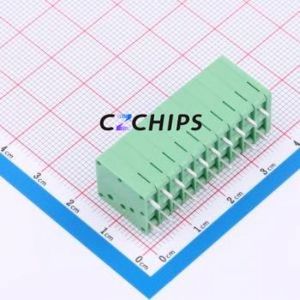 MX205V-3.5-10P-GN01-Cu-A Spring Terminal Block Through hole Component (THT),P=3.5mm Connector 1x10P 3.5mm Green Through Hole - Product Image 2