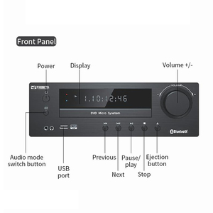 <span class=keywords><strong>Lecteur</strong></span> DVD/<span class=keywords><strong>CD</strong></span> portable multi-disques avec télécommande, idéal pour la maison - Nouveauté ! - Product Image 5
