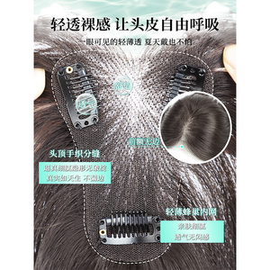 Perruque Lace Front Lh pour femme, avec frange droite, en fibre haute température, légère, aspect naturel, convient à toutes les formes de visage, toupet - Product Image 2