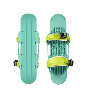 Patines MiniSki Fluorescentes Azules con Cierre de Hebilla, Ligeros, Resistentes al Desgaste, Botas de Snowboard para Exteriores, Botas de Esquí Dobles - Product Image 3