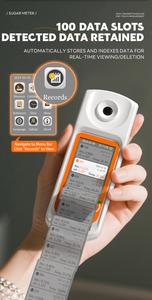 Brix professionale rifrattometro digitale 0-95% Brix Meter strumento di misura di dolcezza misuratore di concentrazione di zucchero per frutta - Product Image 6