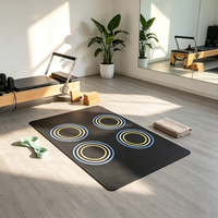 Tapis de sol en caoutchouc pour salle de sport, antidérapant, absorbant les chocs, imperméable, pour entraînement à domicile