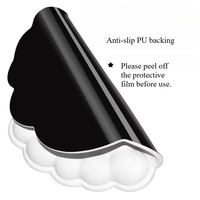 Repose-poignets pour clavier et tapis de souris avec support pour le poignet, tapis de souris ergonomiques en cuir PU, mousse à mémoire de forme pour soulager la douleur