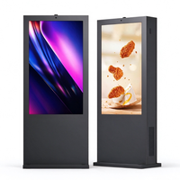 Kiosque interactif numérique sur pied de 65 pouces avec écran tactile pour affichage publicitaire, ascenseurs, banques, centres financiers et affichage de texte