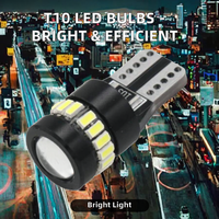 Ampoules LED T10 194 W5W 18SMD 3014 Canbus pour l'intérieur des voitures, lumière blanche, 168 lumières LED pour voitures, lampe rouge jaune bleue blanche, ampoule LED T10