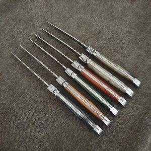 Couteau pliant de poche Bochen à manche en résine, très vendu, pour le camping tactique, les expéditions et les aventures en plein air - Product Image 4