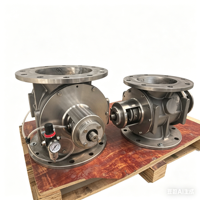 Alimentador de aire de doble etapa de 800 grados con camisa y refrigeración de eje para horno de astillas de madera