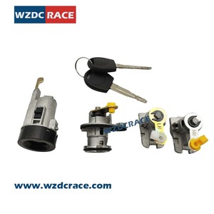 ชุดล็อคกระบอกสูบ WZDC RACE รุ่น 95228633 สำหรับเชฟโรเลต อาวีโอ กุญแจสตาร์ท ประตู ฝากระโปรงท้าย ชุบสังกะสีสีดำ - Product Image 2