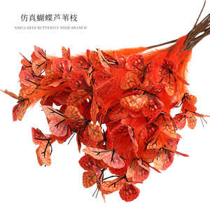 Bouquet de fleurs artificielles en soie et plastique Xinchengzhi, branche de roseau papillon simulée, 100cm-200cm, pour décoration de mariage, hôtel, scène - Product Image 4