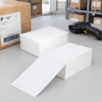 Étiquettes thermiques directes imperméables 4x6 pouces (102mmx152mm) en accordéon pour adresses, bordons et expéditions – Étiquettes thermiques 4x6