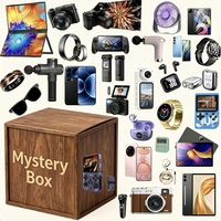Coffret mystère électronique 2 pièces avec smartphone, montre connectée, écouteurs, batterie externe, gadgets de téléphone portable aléatoires, cadeau chanceux