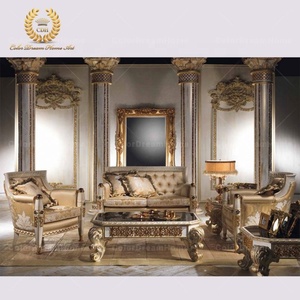 <strong>Antique</strong> <strong>Sofa</strong> Set Designs Luxury French Royal Furniture Wood Carving Living Room <strong>Sofa</strong> - Product Image 1