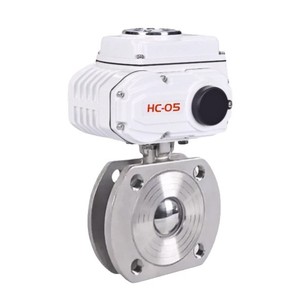 บอลวาล์วไฟฟ้า HC-05 ชนิดหน้าแปลนสแตนเลส 304 สำหรับท่ออุตสาหกรรมพร้อมระบบขับเคลื่อนด้วยไฟฟ้า - Product Image 1