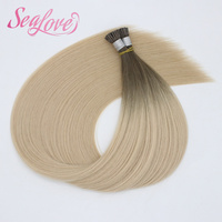 Extensions de cheveux russes vierges 100% naturels, alignées aux cuticules, avec pointe en I, en kératine, extensions de cheveux humains Remy russes