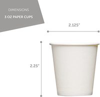 3 Oz Paper Cups - Disposable Cups Espresso Bathroom Mouthwash Small Paper Cups