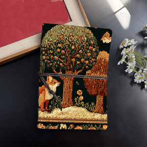 A6 Journal, un compañero práctico para las notas de estudio de campo de los estudiantes de ciencias ambientales con zorro Árboles Pájaros Flores Impresiones en - Product Image 2