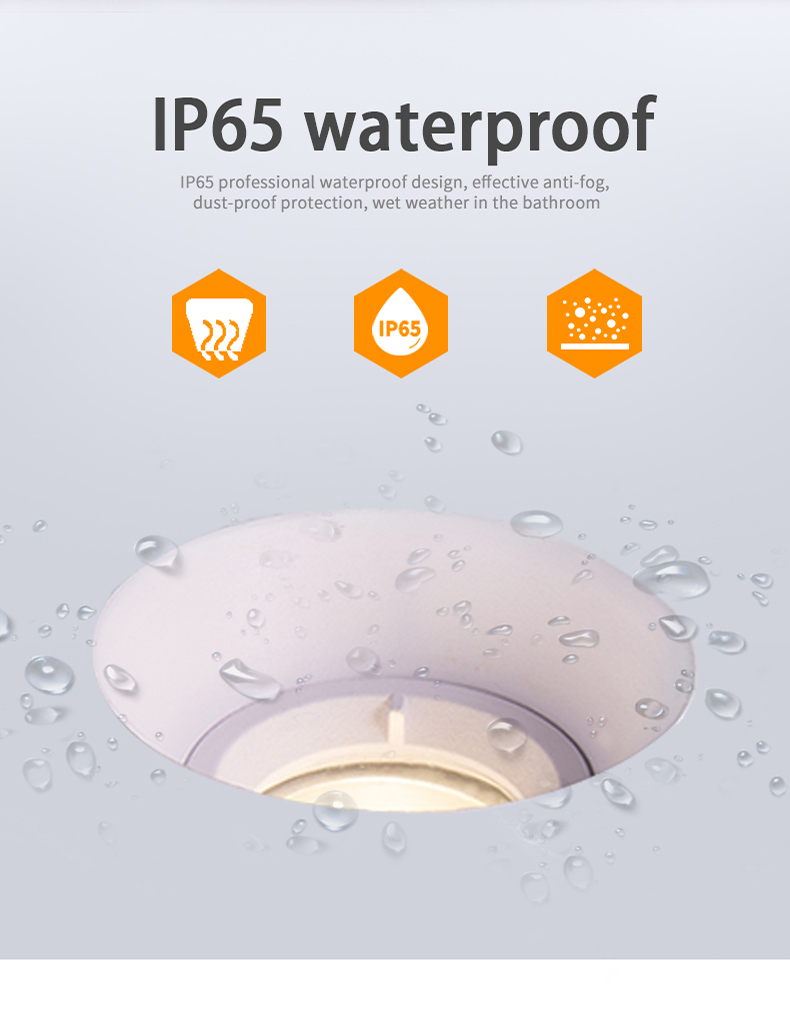 Custom GU10 Fire Rated Anti Glare Trimless Downlight Fixtures For Hotel Showroom
