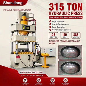 Presse hydraulique <span class=keywords><strong>de</strong></span> 315 tonnes, hydraulique pour estampage et formage <span class=keywords><strong>de</strong></span> têtes en acier inoxydable <span class=keywords><strong>de</strong></span> récipients à pression - Product Image 1