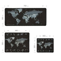 Tapis de souris de bureau personnalisé, bords cousus anti-frayage, caoutchouc texturé spécial, résistant à l'eau, anti-rayures, housse de clavier de jeu
