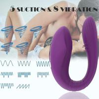 USB-Aufladbarer Kabelloser Ferngesteuerter Saugnapf G-Punkt Massage Vibrator für Männer und Frauen Erwachsenenprodukt