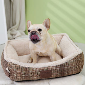 Поставщик, Супермягкие плюшевые прочные кровати для домашних животных большого размера для сна, роскошная кровать для домашних животных, пушистый диван-кровать, дизайнерская кровать для домашних животных - Product Image 1