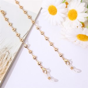 Cadena de <span class=keywords><strong>gafas</strong></span> de lectura para mujer, accesorios de Metal y dorado con correa para el cuello - Product Image 6