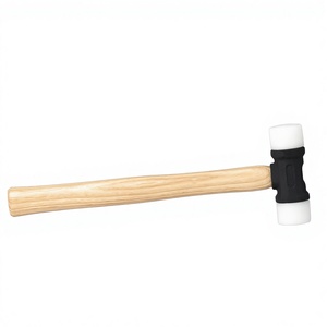 Marteau <span class=keywords><strong>d</strong></span>'installation en fonte 12 pans, véritable outil australien et néo-zélandais, avec manche en bois ciré blanc, 330 mm, S7532, personnalisable - Product Image 2