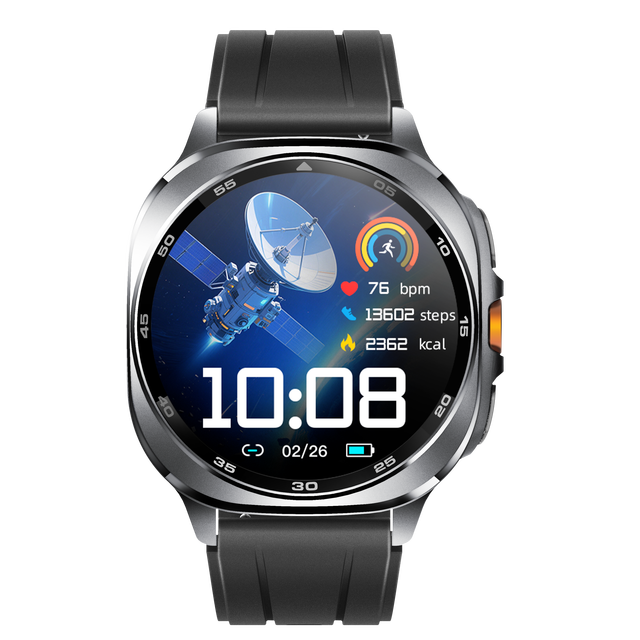 TS400 1.43 Inch AMOLED Large Screen High Resolution Smart Watches Android IOS System BT Calling GPS Positioning Trajectory
