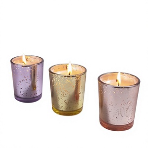 Vela Aromática Semielaborada con Cera Mixta Creativa con Temática de Cielo Estrellado, Regalo Perfumado para el Hogar, en Envase con Forma de Taza - Product Image 1
