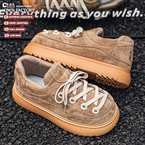 Chaussons d'hiver personnalisés 2026 pour hommes et femmes avec logo, chaussures plates <span class=keywords><strong>femme</strong></span>, pantoufles marron, pantoufles pour l'hiver - Product Image 1