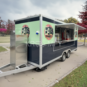 Camion de nourriture mobile commercial de Chine Chine à vendre chariots de nourriture de hot-dog en acier inoxydable camionnette de découpe en dés de rue avec des collations de restauration rapide - Product Image 6