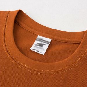 T-shirt en coton épais 100 % coton, manches courtes, couleur unie, coupe oversize unisexe, 280 grammes, marque privée, vente en gros - Product Image 4